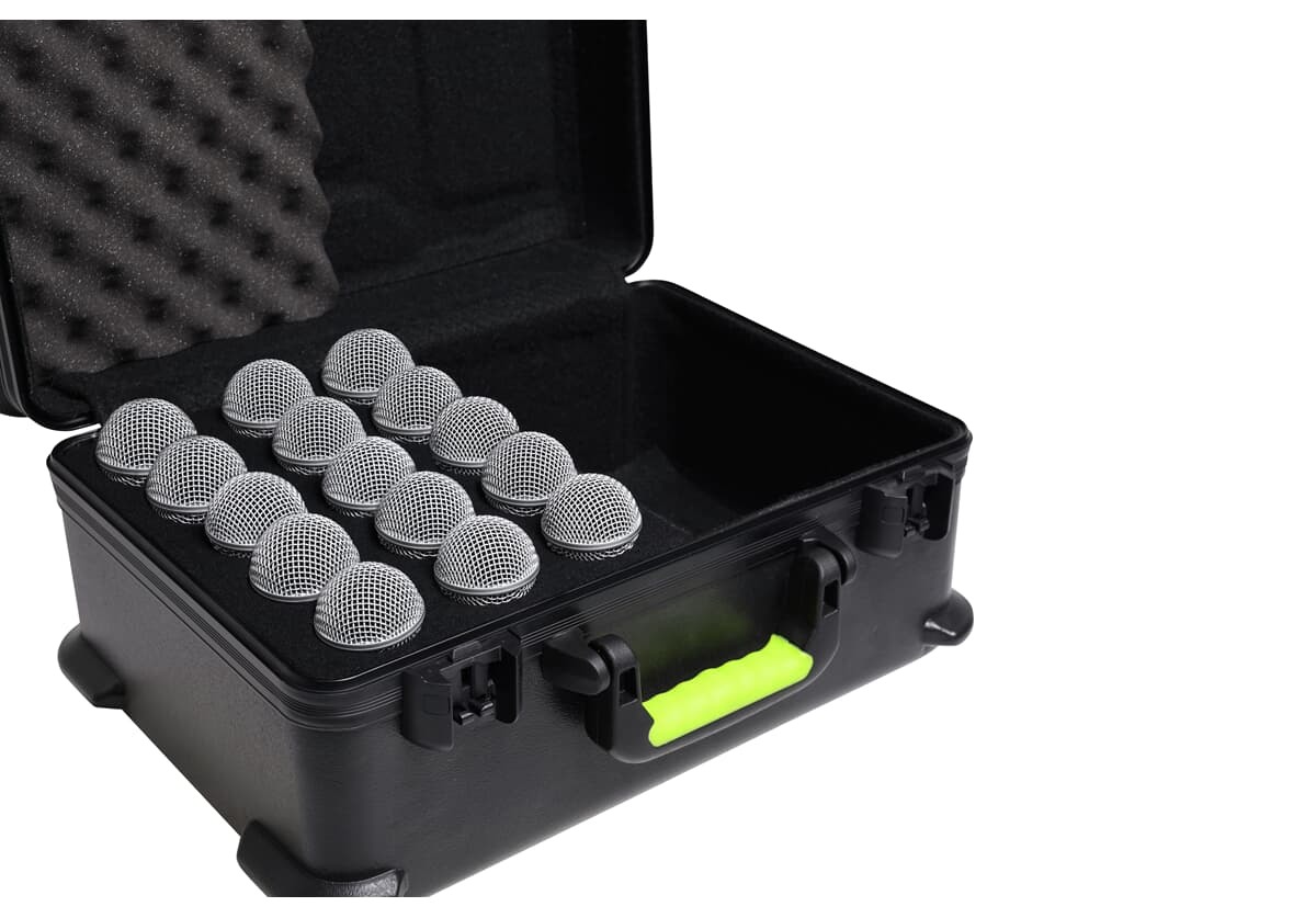 Shure SH-MICCASE15 - Plastic Case with Latches (15) Mics
