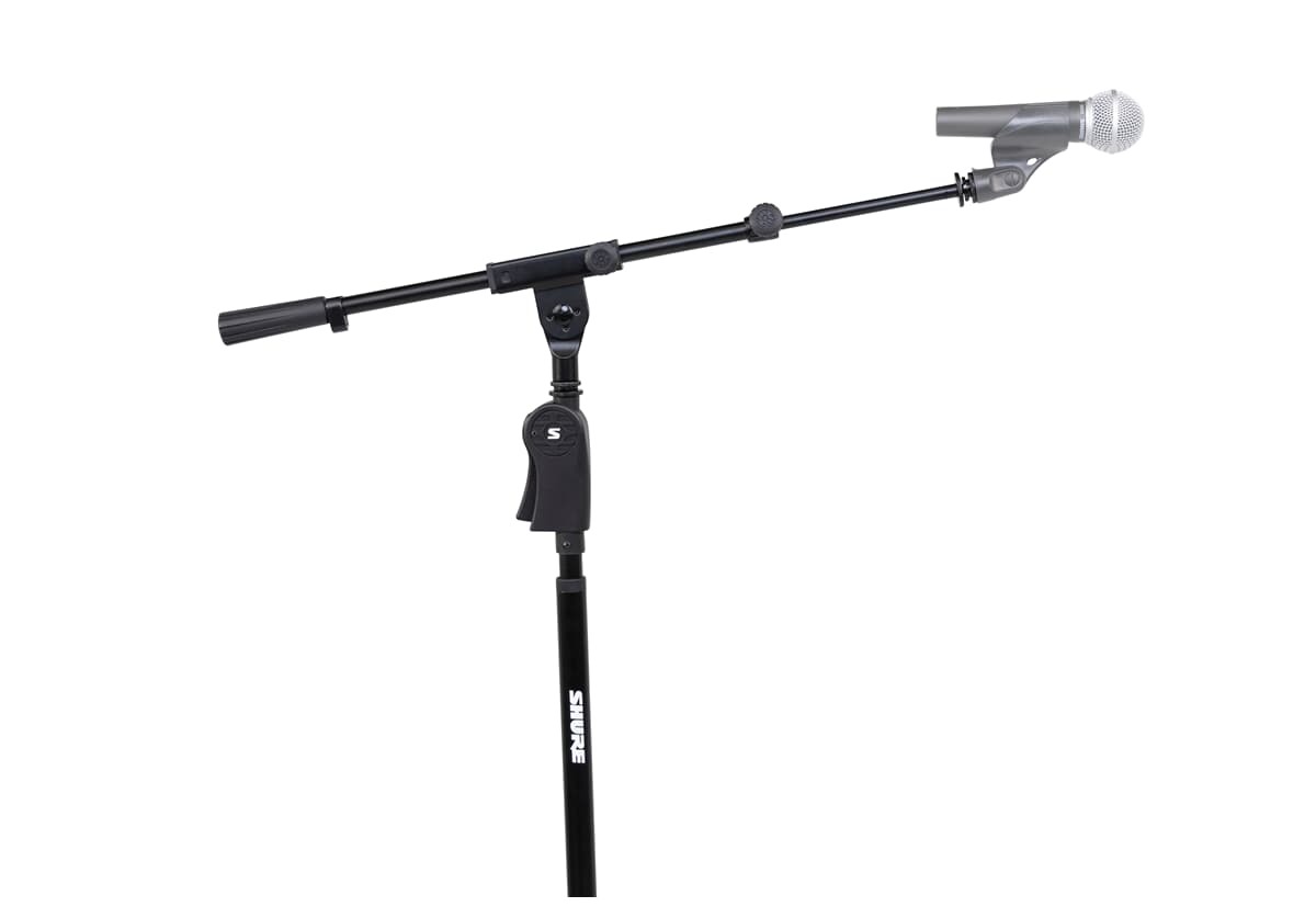 Shure SH-TRIPODSTANDTBMDX - Deluxe Tripod Mic Stand with Telescoping Boom
