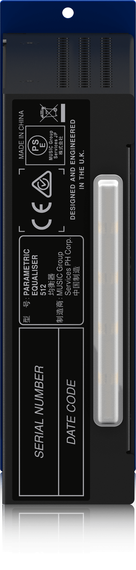 Midas PARAMETRIC EQUALISER 512 Moduł korektora parametrycznego w formacie 500