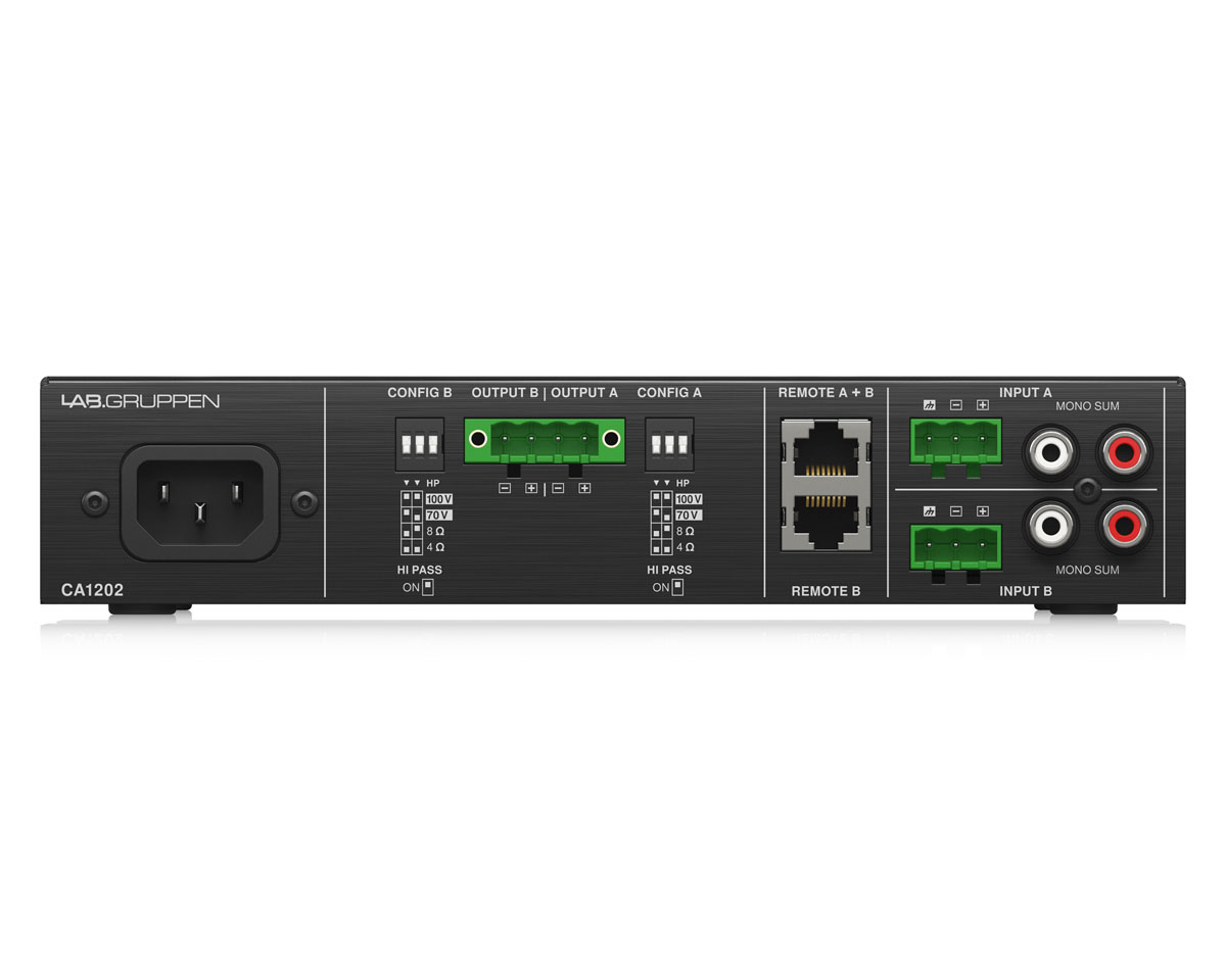 Lab Gruppen CA1202 Wzmacniacz 2 x 120W 8Ohm / 100V