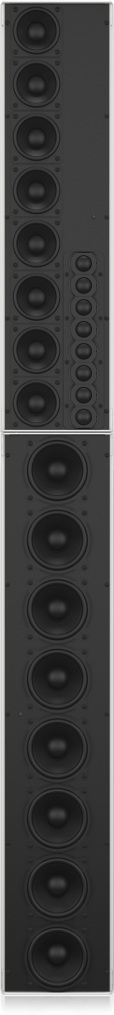 Tannoy QFLEX 24 Digitally Steerable Powered Column Array Loudspeaker with 24 Independently Controlled Drivers, Integrated DSP and BeamEngine GUI Control for Installation Applications
