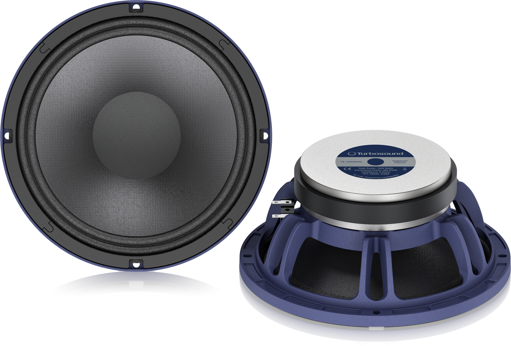 Turbosound TS-10W300/8A Głośnik niskotonowy 10" 300W z płaską kopułką przeciwpyłkową