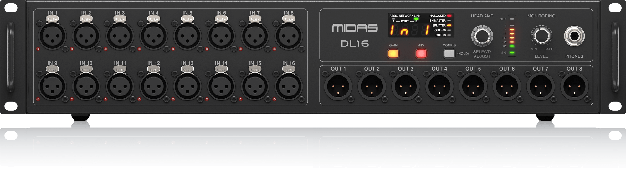 Midas DL16 Stagebox cyfrowy 16 we/8 wy