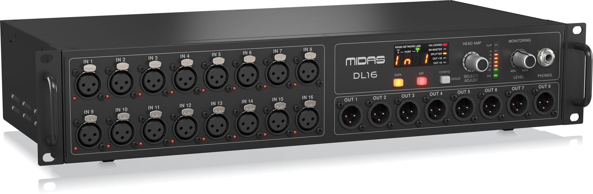 Midas DL16 Stagebox cyfrowy 16 we/8 wy
