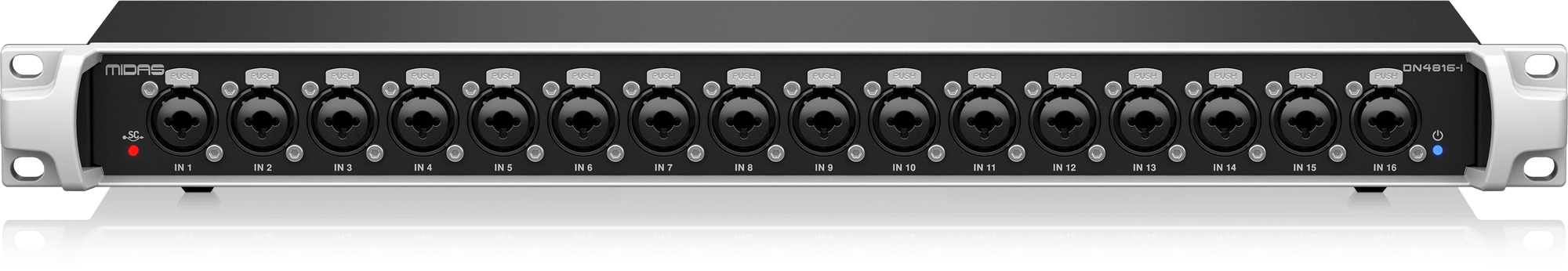 Midas DN4816-I Moduł Stage Connect z 16 wejściami analogowymi i podwójnymi wyjściami Ultranet