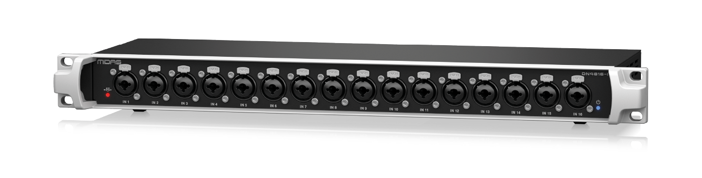 Midas DN4816-I Moduł Stage Connect z 16 wejściami analogowymi i podwójnymi wyjściami Ultranet