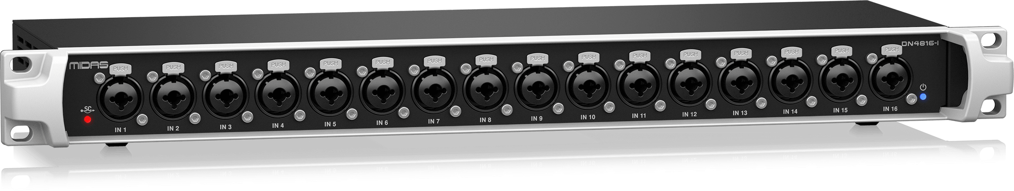 Midas DN4816-I Moduł Stage Connect z 16 wejściami analogowymi i podwójnymi wyjściami Ultranet