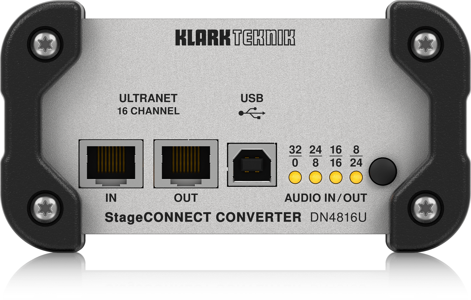Klark Teknik DN4816U Interfejs StageConnect 16 kanałów Ultranet i USB I/O