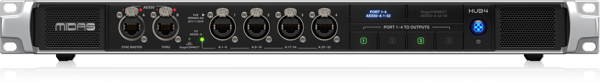 Midas HUB4 HUB system monitorowania DP48