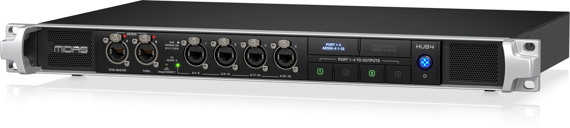 Midas HUB4 HUB system monitorowania DP48