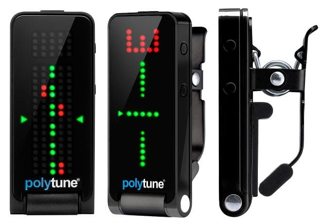 TC Electronic PolyTune Clip Black Tuner gitarowy na klipsie czarny