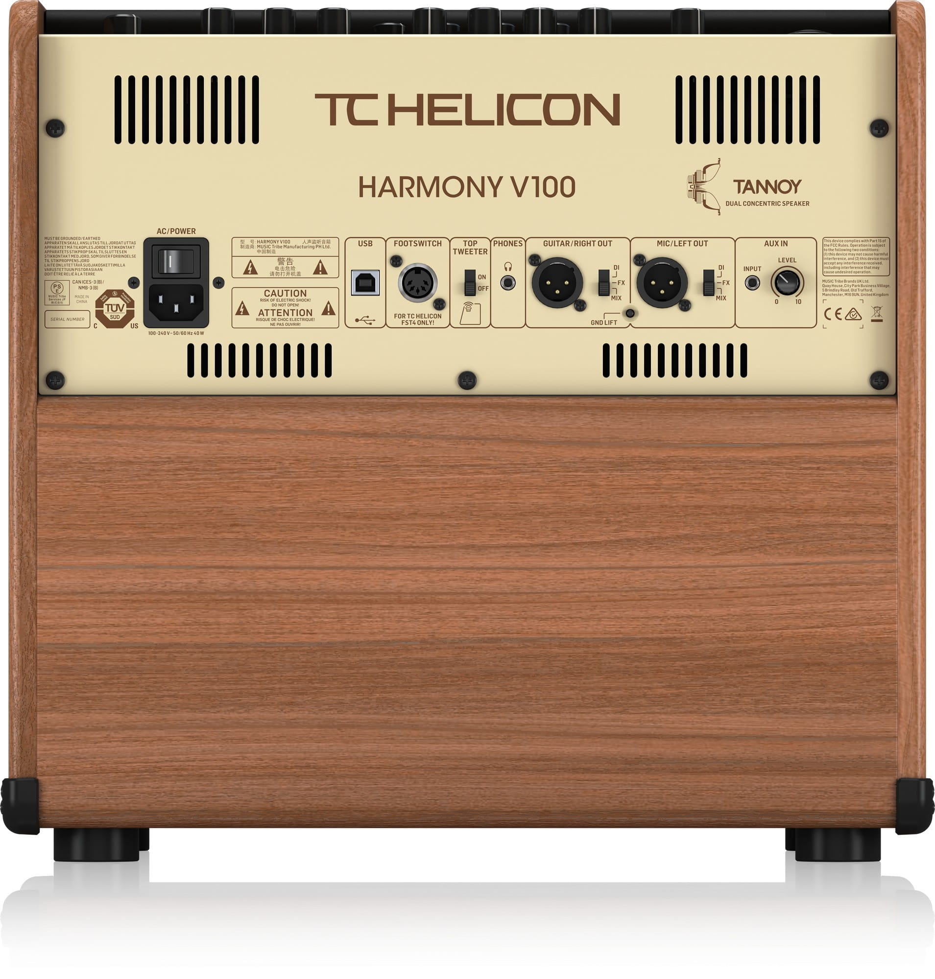 TC Helicon Harmony V100 Combo do instrumentów akustycznych 100w