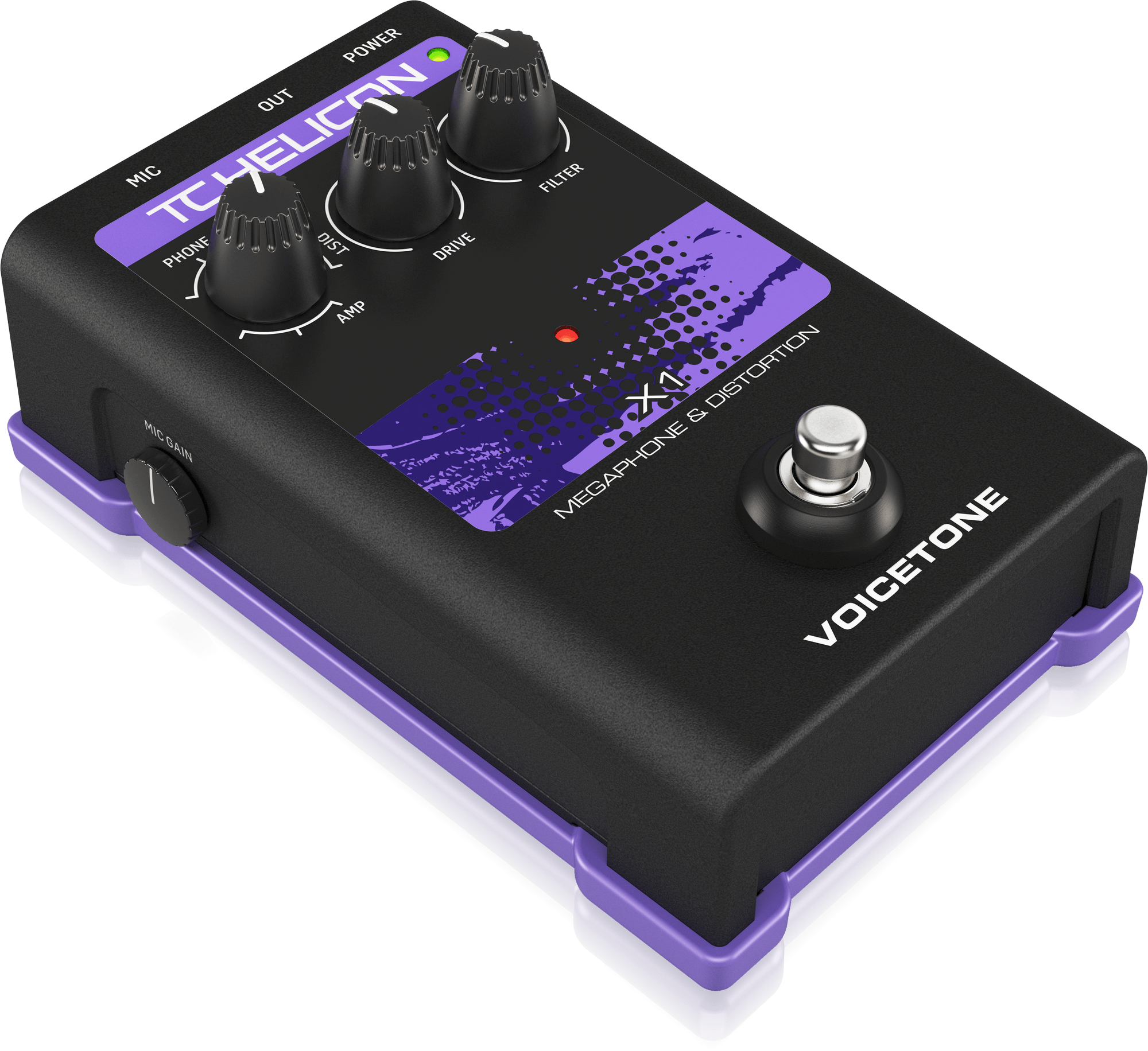 TC Helicon VoiceTone X1 Efekt Megafon/Distortion