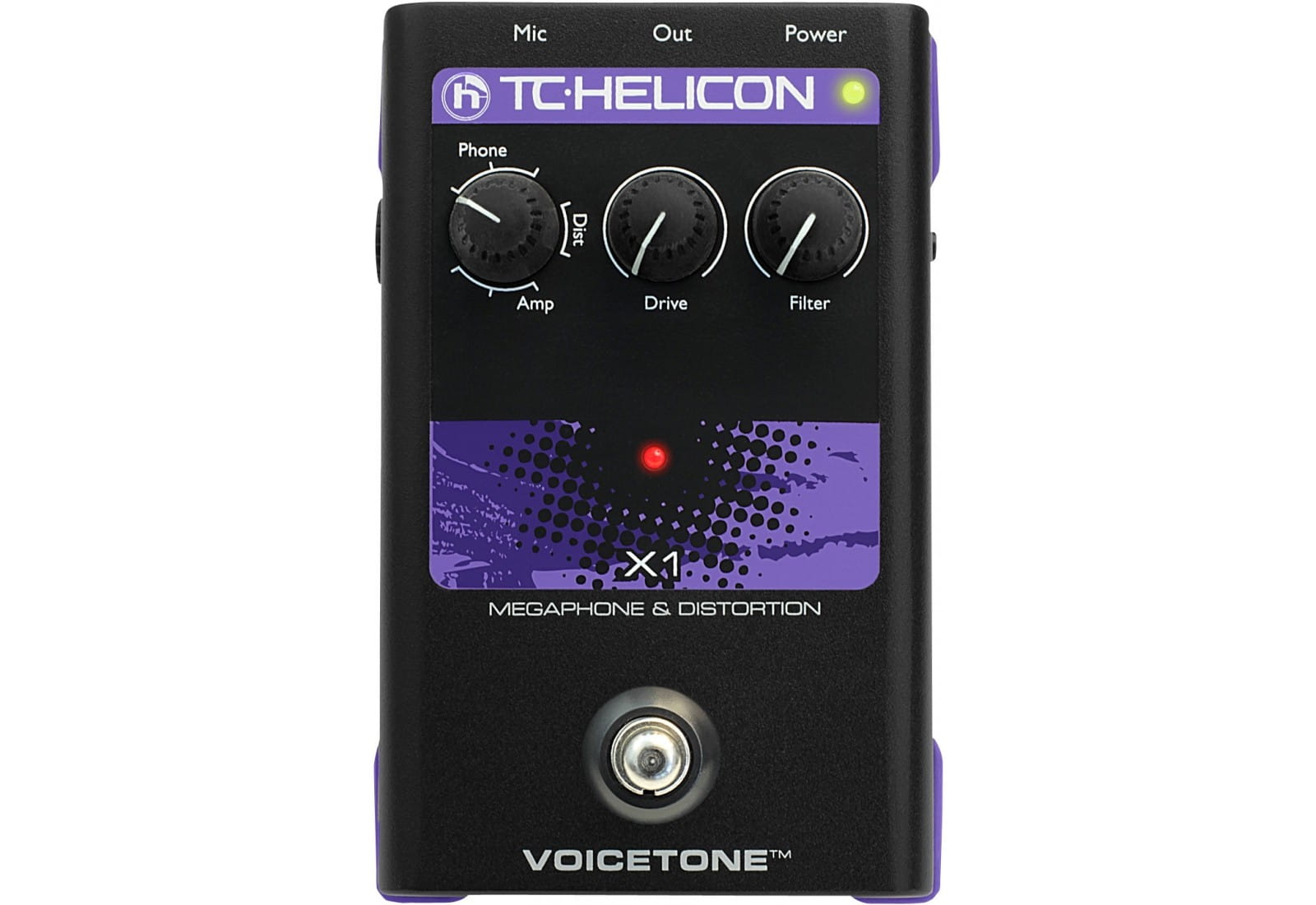 TC Helicon VoiceTone X1 Efekt Megafon/Distortion