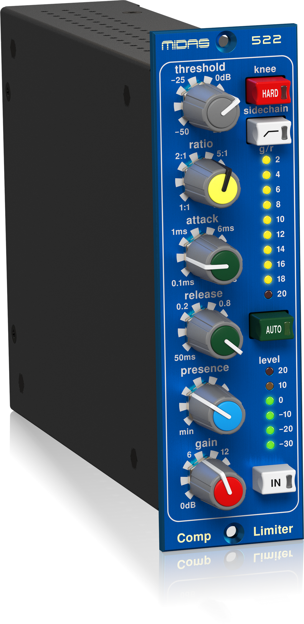 Midas COMPRESSOR LIMITER 522 V2 Moduł kompresora/limitera w formacie 500