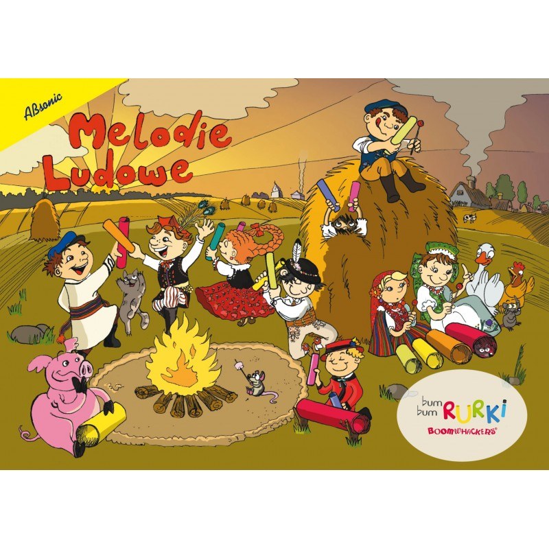 Bum Bum Rurki - Melodie Ludowe - książka z nutami