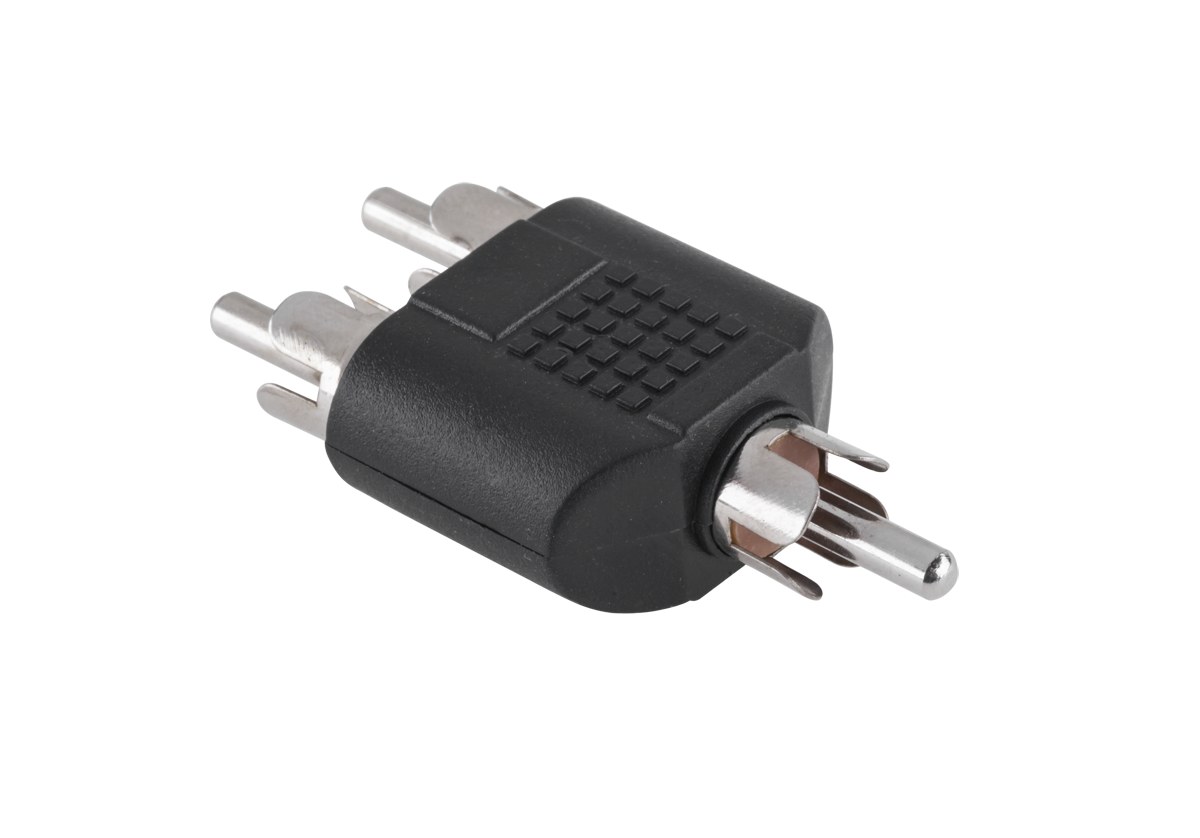 Złącze wtyk RCA / 2x wtyk RCA