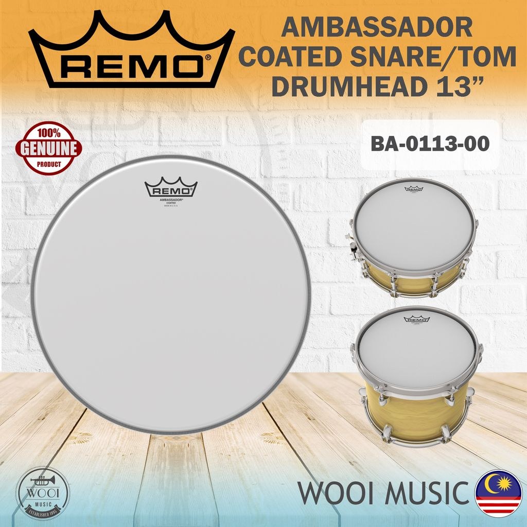 Zdjęcie poglądowe — Encore by Remo Ambassador Coated 13"- naciąg per.