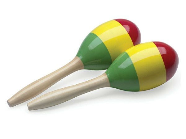 Stagg MRW-29R — drewniane marakasy Reggae 29 cm, para